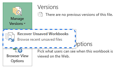 Recuperar Unsaved Archivo Excel 4