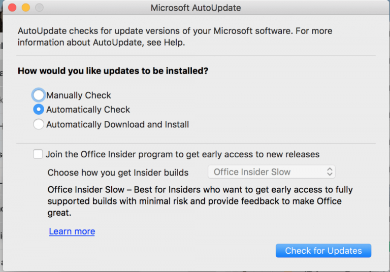 Buscar actualizaciones