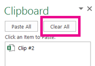 Limpiar el portapapeles de Excel 3