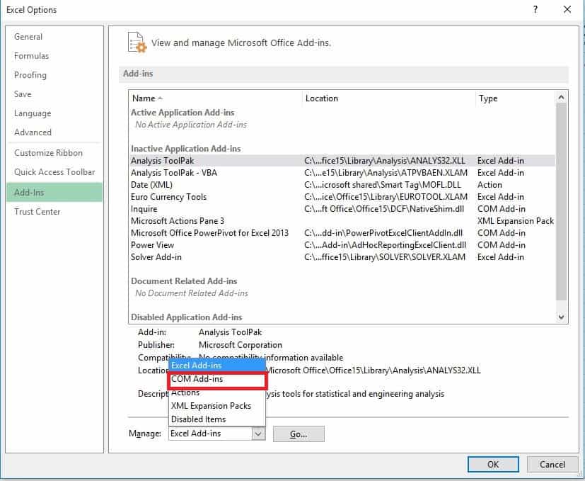 Excel muestra una pantalla en blanco al abrir un archivo
