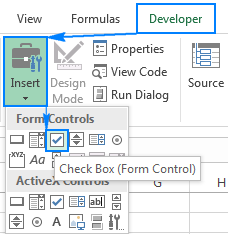 Cómo insertar una casilla de verificación en Excel