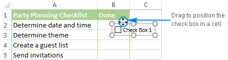 Cómo insertar una casilla de verificación en Excel