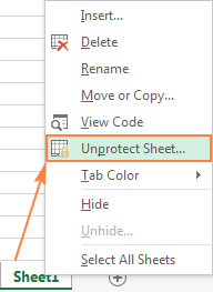 Desbloquear la hoja de cálculo protegida de Excel 1
