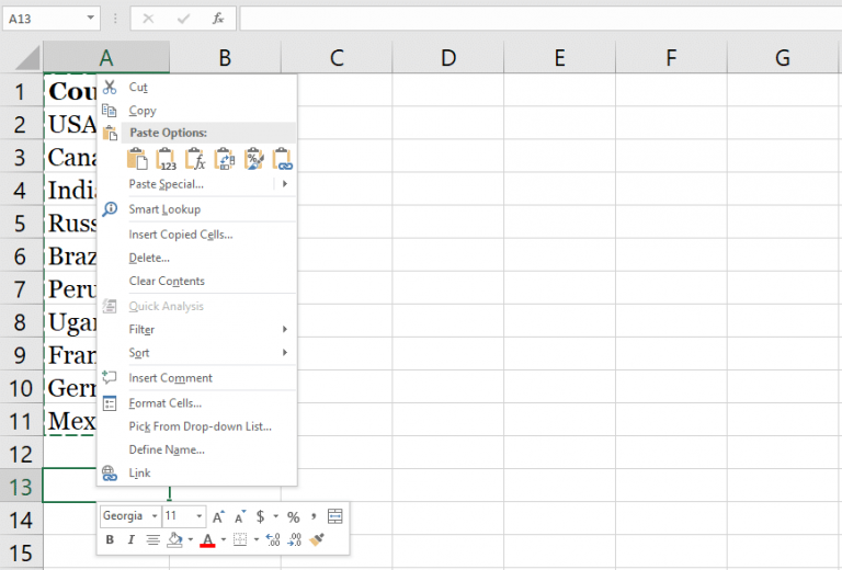Microsoft Excel Transpose no funciona