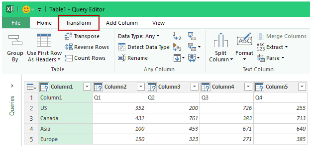 Excel Transponer Función No Trabajando 10