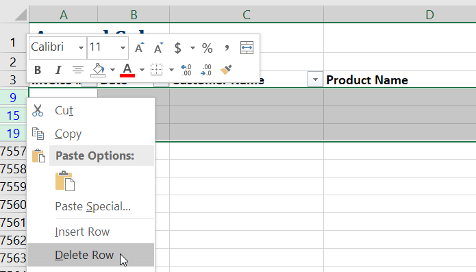 filtro no funciona en Excel 5