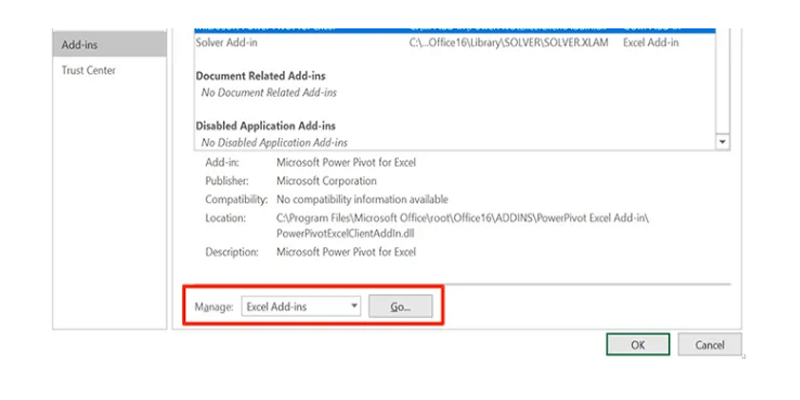 Deshabilitar complementos 2
