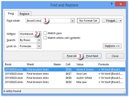 encontrar enlaces rotos en Excel 1