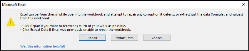 tabla externa es no tiene el formato esperado