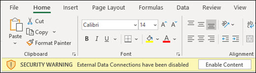 tabla externa es no tiene el formato esperado