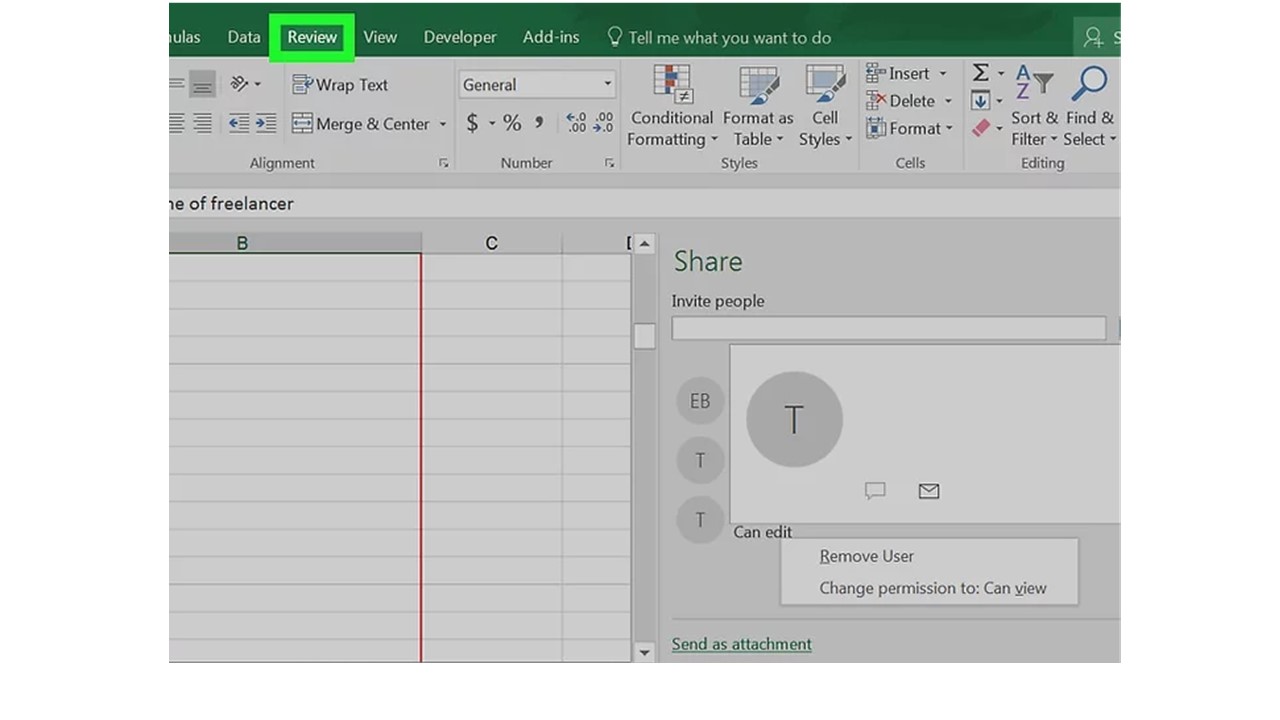 Unshare Libro de trabajo grayed out En Excel 9