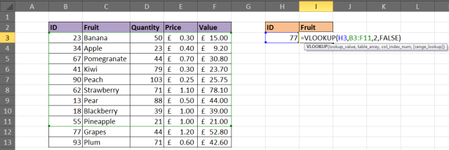 Excel VLOOKUP no funciona 5