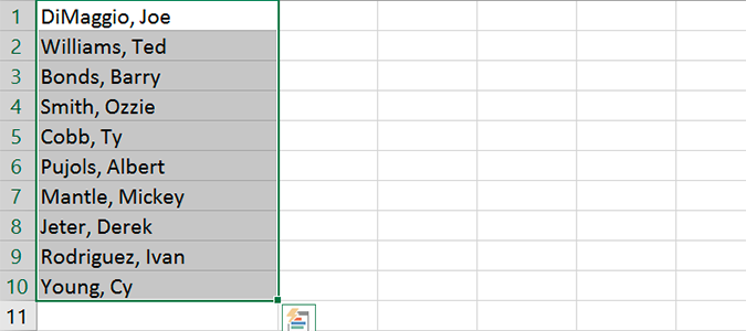 Excel texto a columnas no funciona