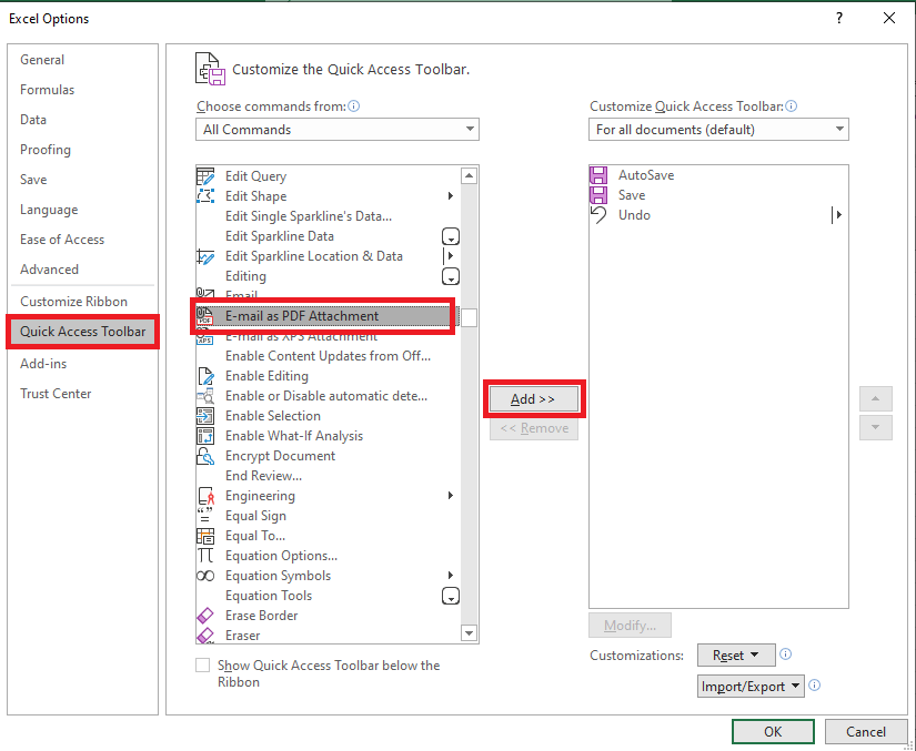 problema no se puede guardar como PDF en Excel