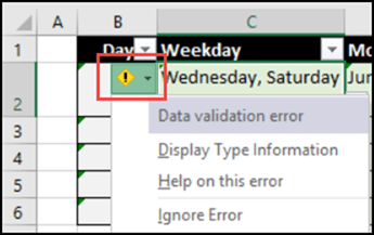 error de validación de datos de Excel 8