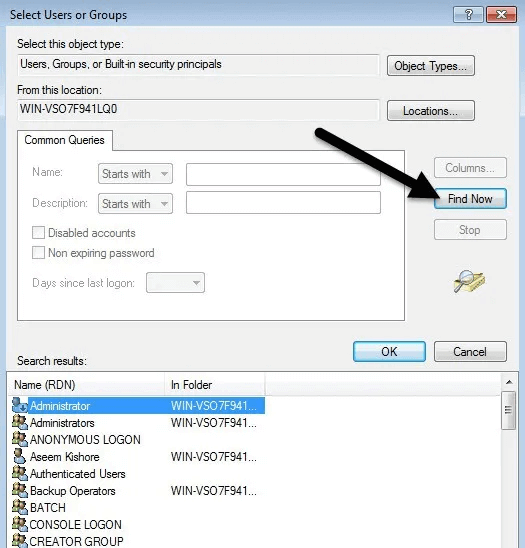Comprobación de permisos 1