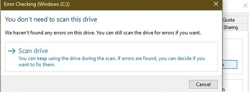 Herramienta CHKDSK de Windows 1