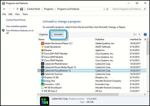 Verifique la instalación del software 1