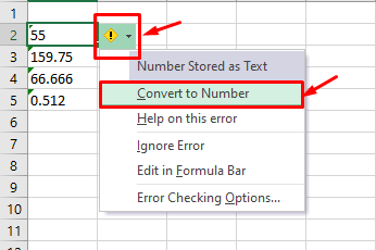 fórmula de suma de Excel que no funciona devuelve 0