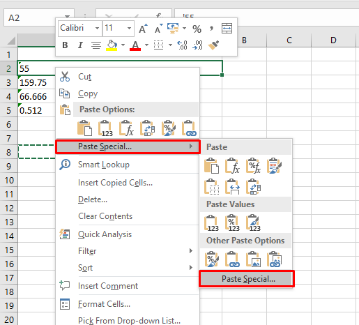 Excel que no reconoce números en celdas