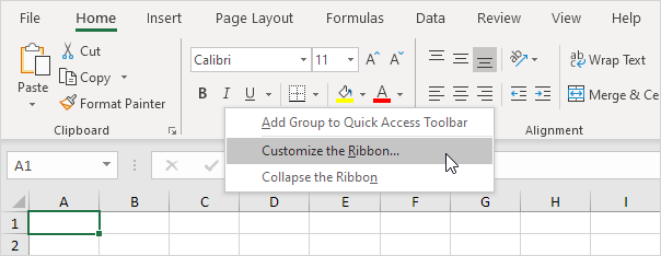 Microsoft Excel que no es válida