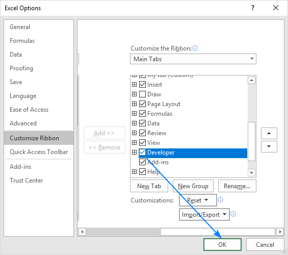 Microsoft Excel que no es válida