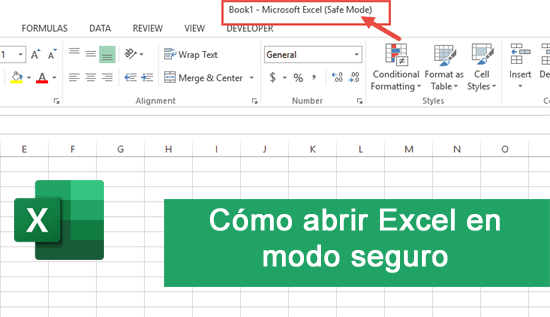 cómo abrir Excel en modo seguro