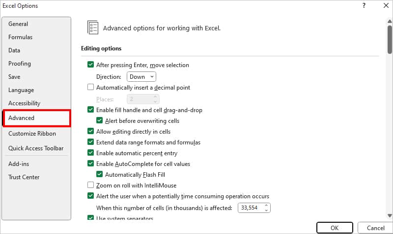 Excel se quedó sin recursos al Attempting calcular