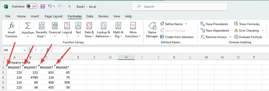 datos de stock de Excel que no se actualizan