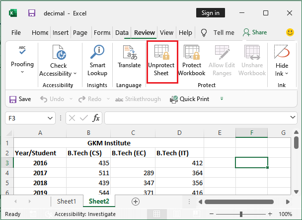 La opción Regla aparece en gris en Excel