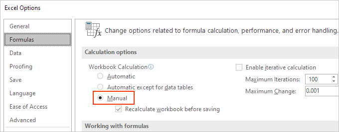 El AutoFill de Excel no funciona