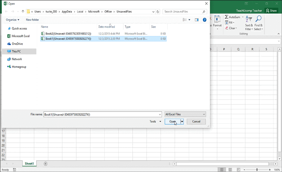 eliminar la opción de solo lectura de Excel