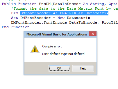 User-Defined Type Not Defined Error en Excel
