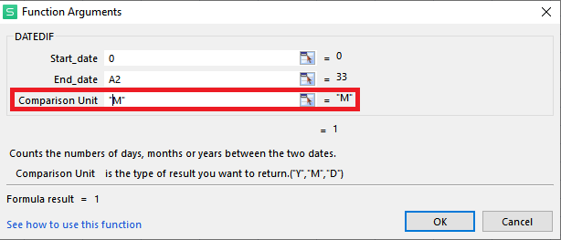 convertir días a meses en Excel